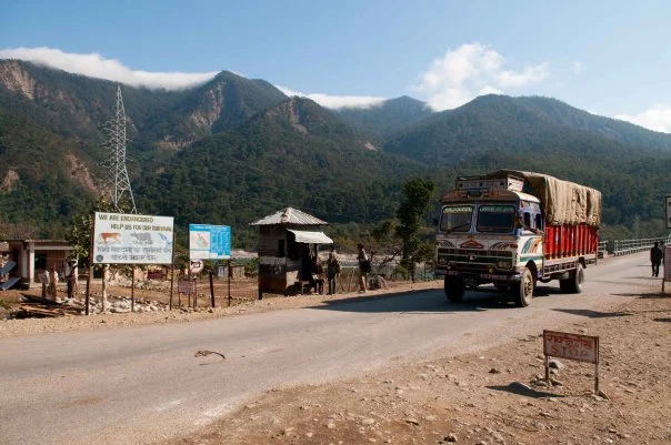 Clouds rolling in from the hillside in the town of Chisapani.