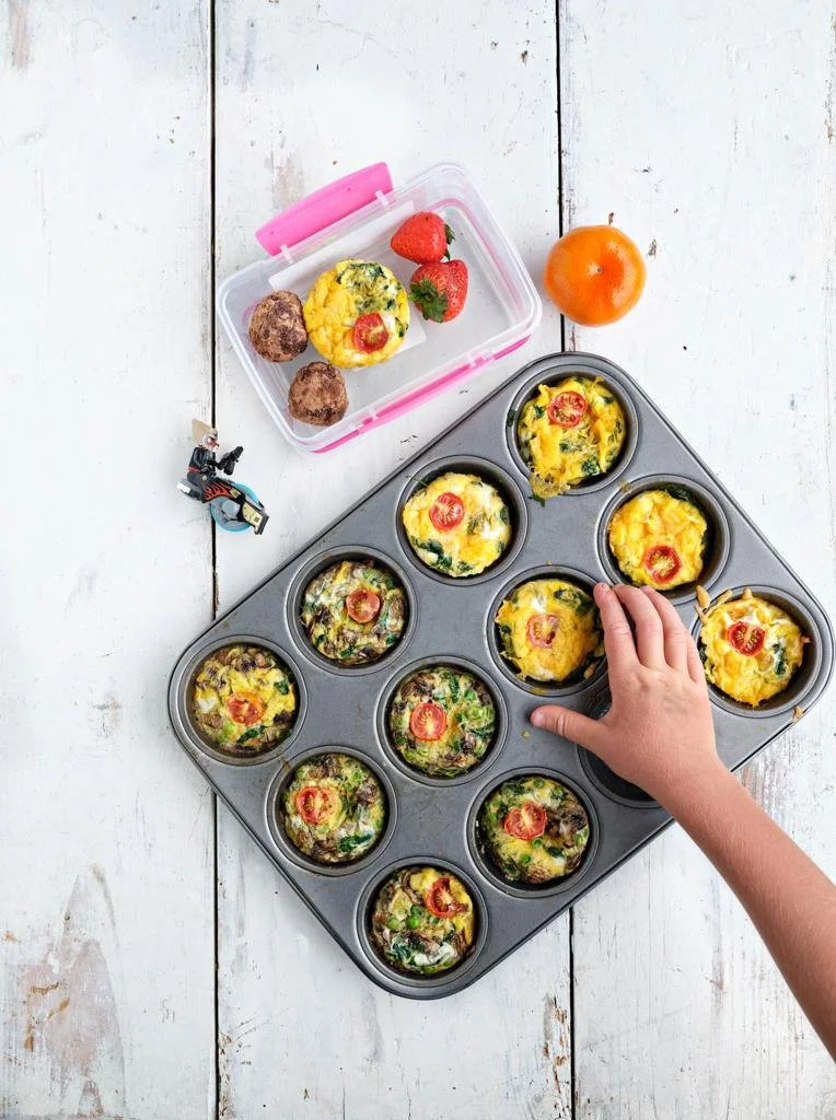 Spinach and Cheese Egg Muffin Thingies