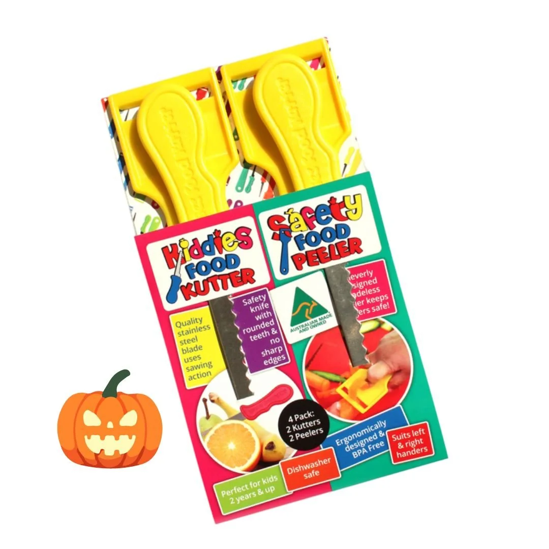 Safe knife and safe peeler for kids - value 4 pack