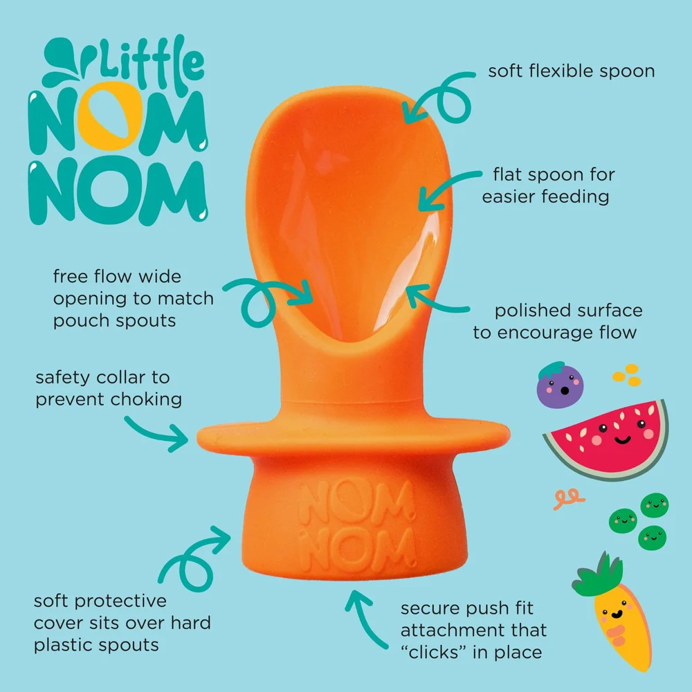8 Poches Alimentaires Bébé 100ml + Cuillère - Réutilisables Sans BPA - Congelables - Anti-Fuites - Motifs Fruits