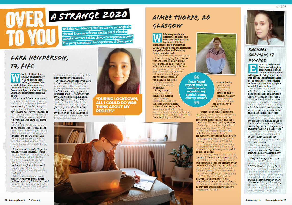 Young people share their lockdowns stories