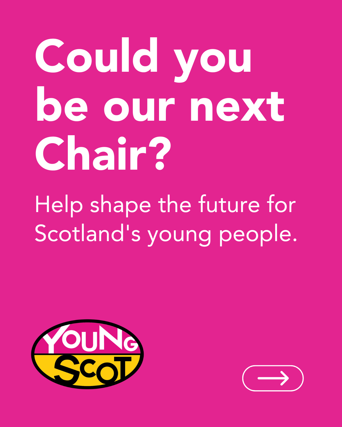 Young Scot is recruiting a new Chair of the Board