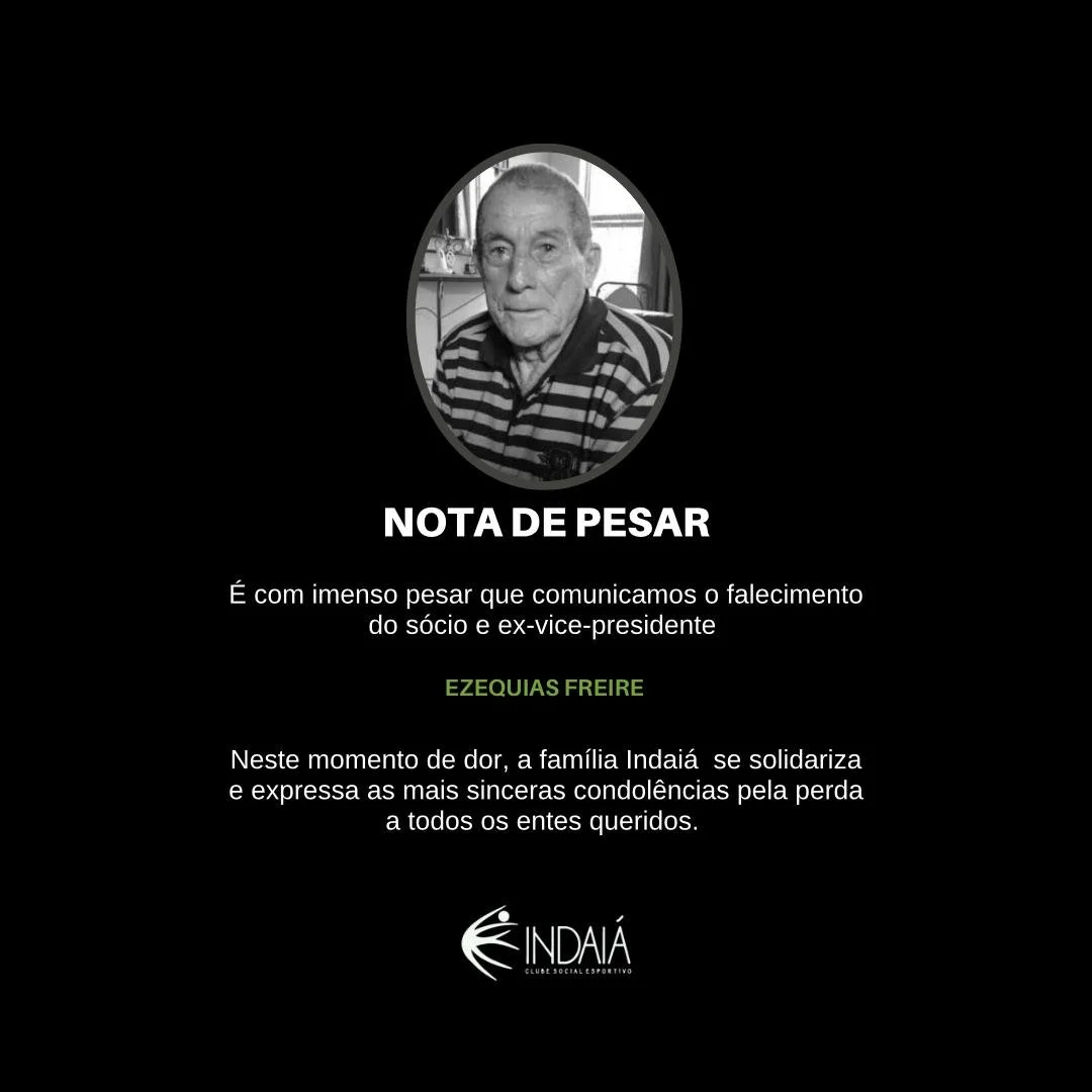 NOTA DE PESAR - EZEQUIAS FREIRE