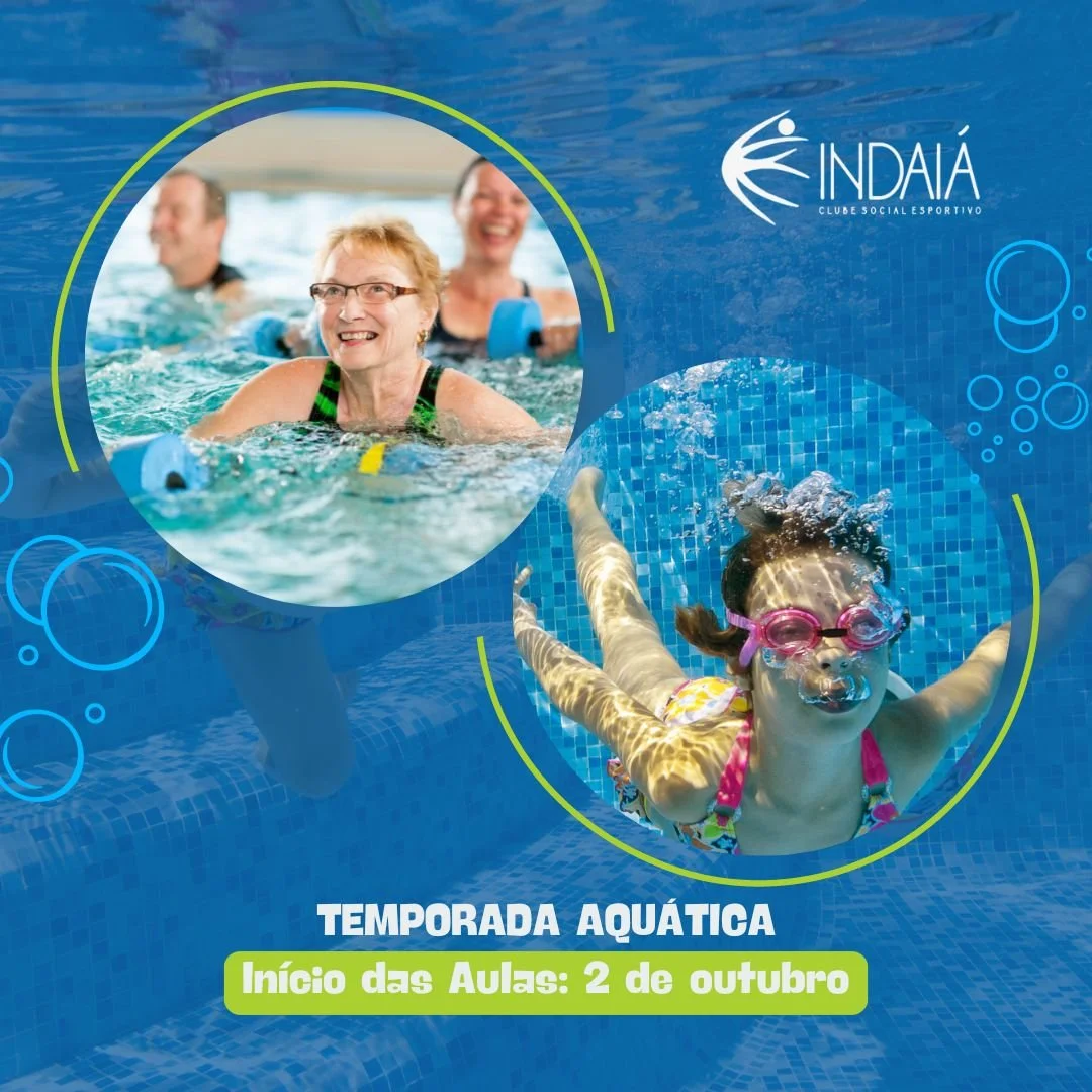 Temporada Aquática no Clube Indaiá começa em 2 de Outubro