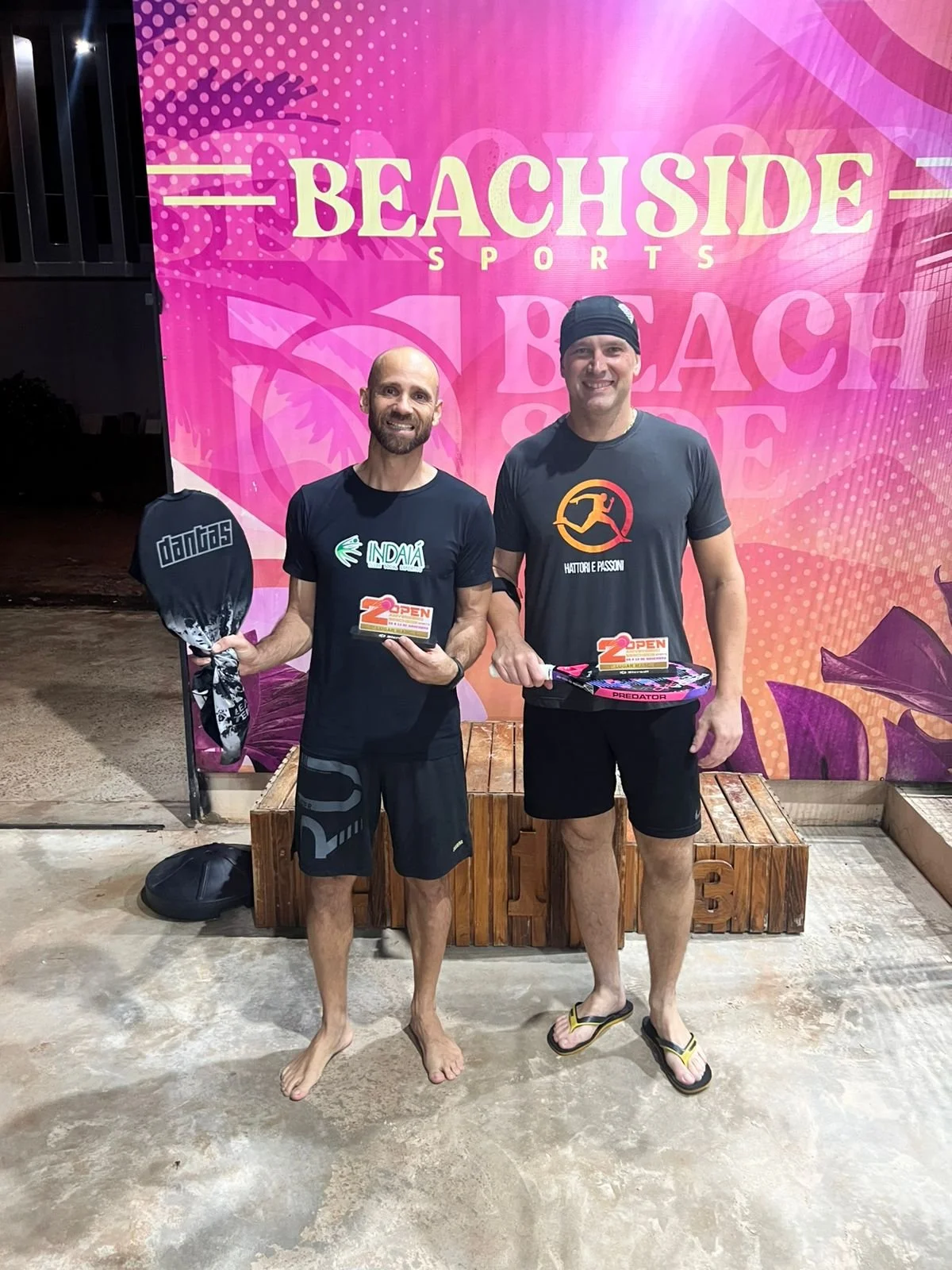 Sócios do Indaiá são campeões no 2º Open Beachside de Beach Tennis