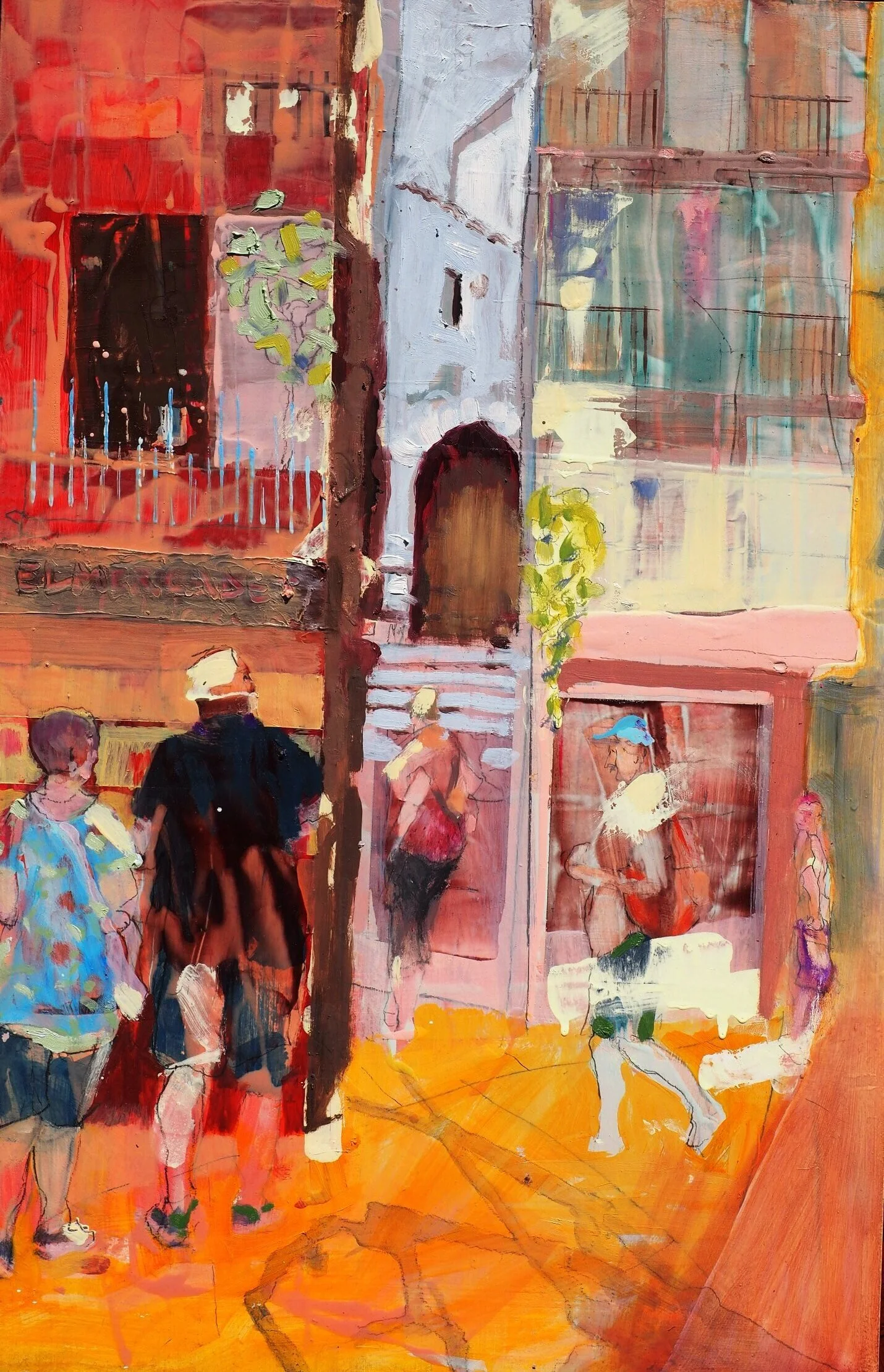 Girona 3. Acrylics and oils on board. 61x40 cms