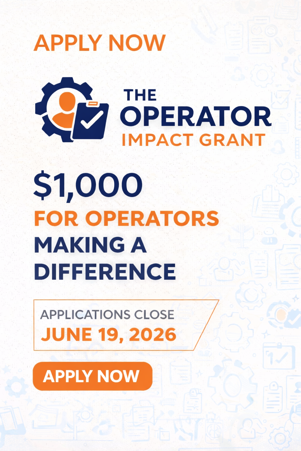 Apply Now to The Operator Impact Grant