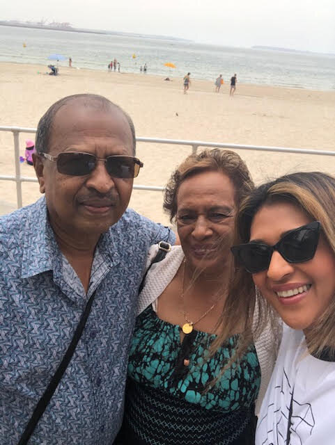  Sai Pillay and her parents 