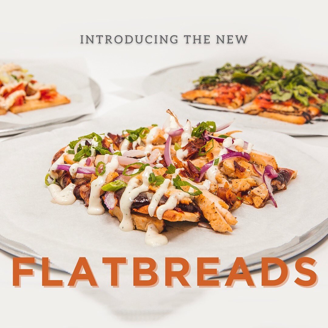 ✨NEW MENU ITEMS✨

Enjoy the taste of our new flatbreads.🍕