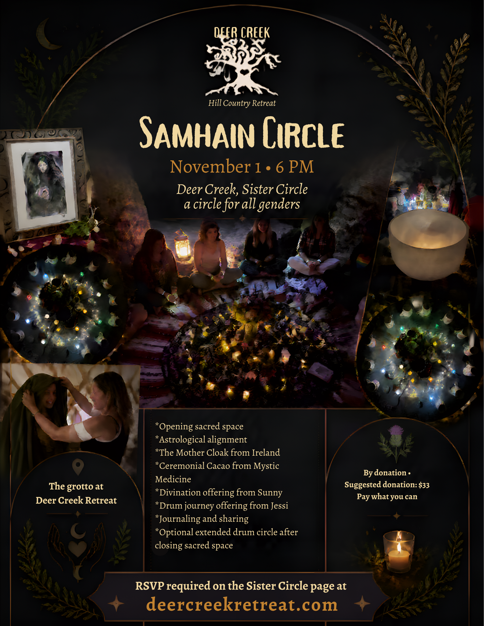 Samhain Circle, Deer Creek Sister Circle (all gender)