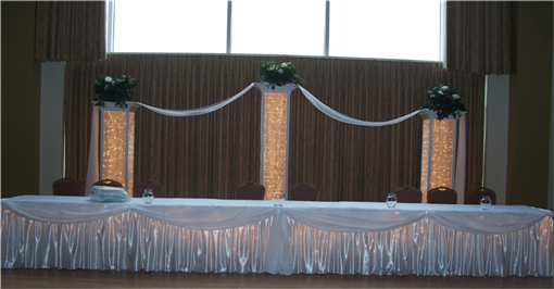 Lighted Tulle Columns | $25