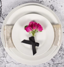 Plain White Dinner Plates | $0.45