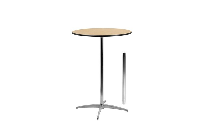 30" or 36" Round Hi-Top Cocktail Table | $7.50