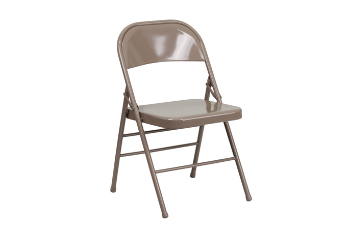 Tan Metal Folding Chairs |  $0.80