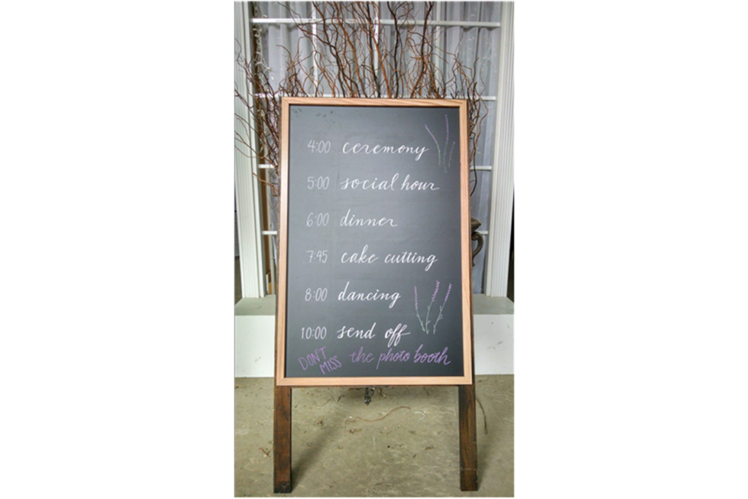 Chalkboard Sign 4' x 2' | $10.00