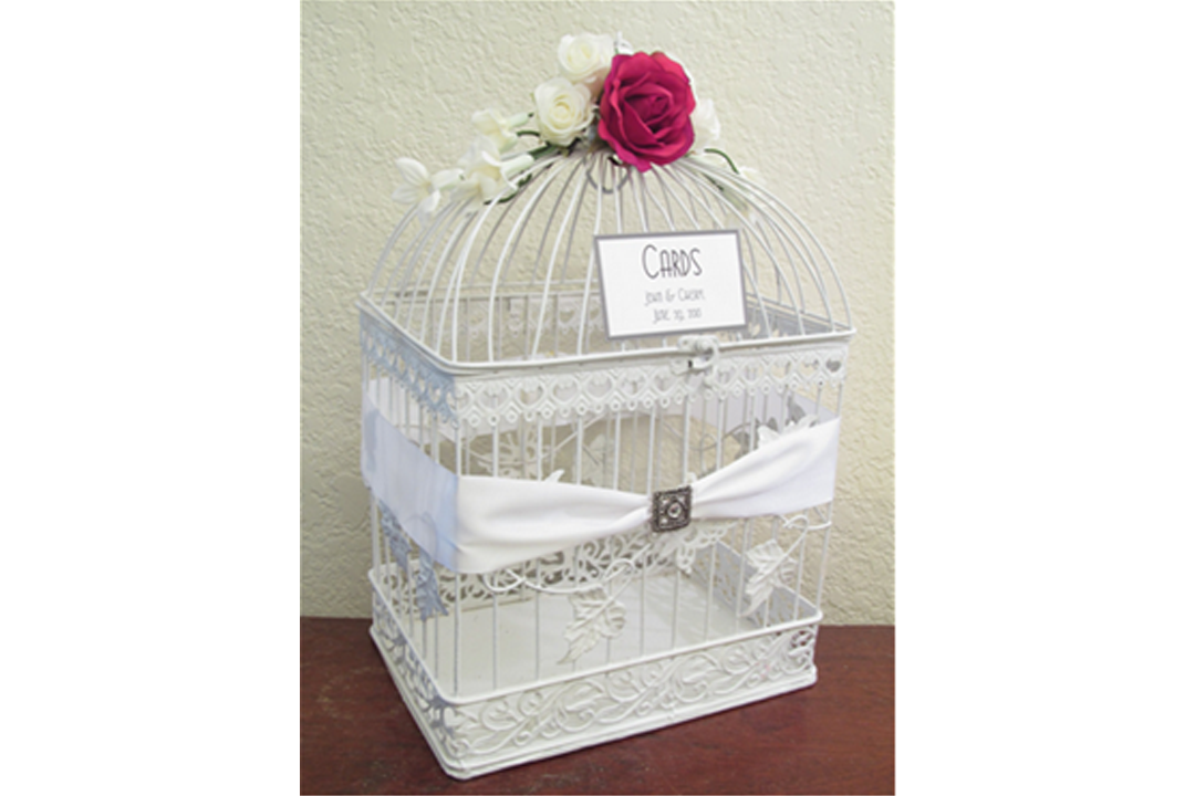 White Wire Bird Cage | $10