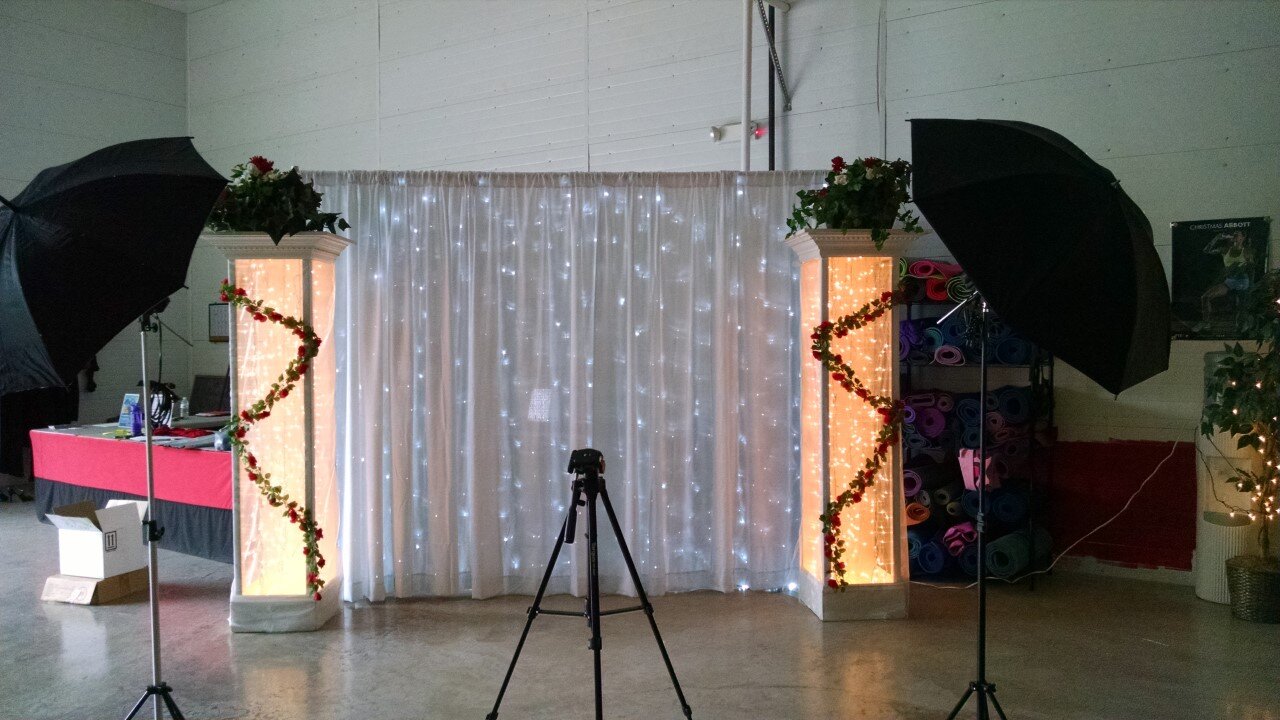 Pipe & Drape with Lights | $35
