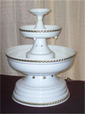 Champagne Fountain White | $50