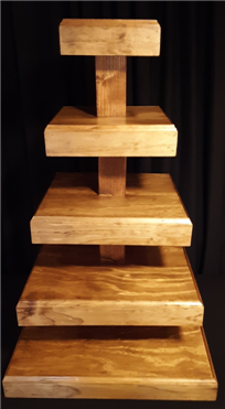 5 Tier Wood Cupcake Stand | $25