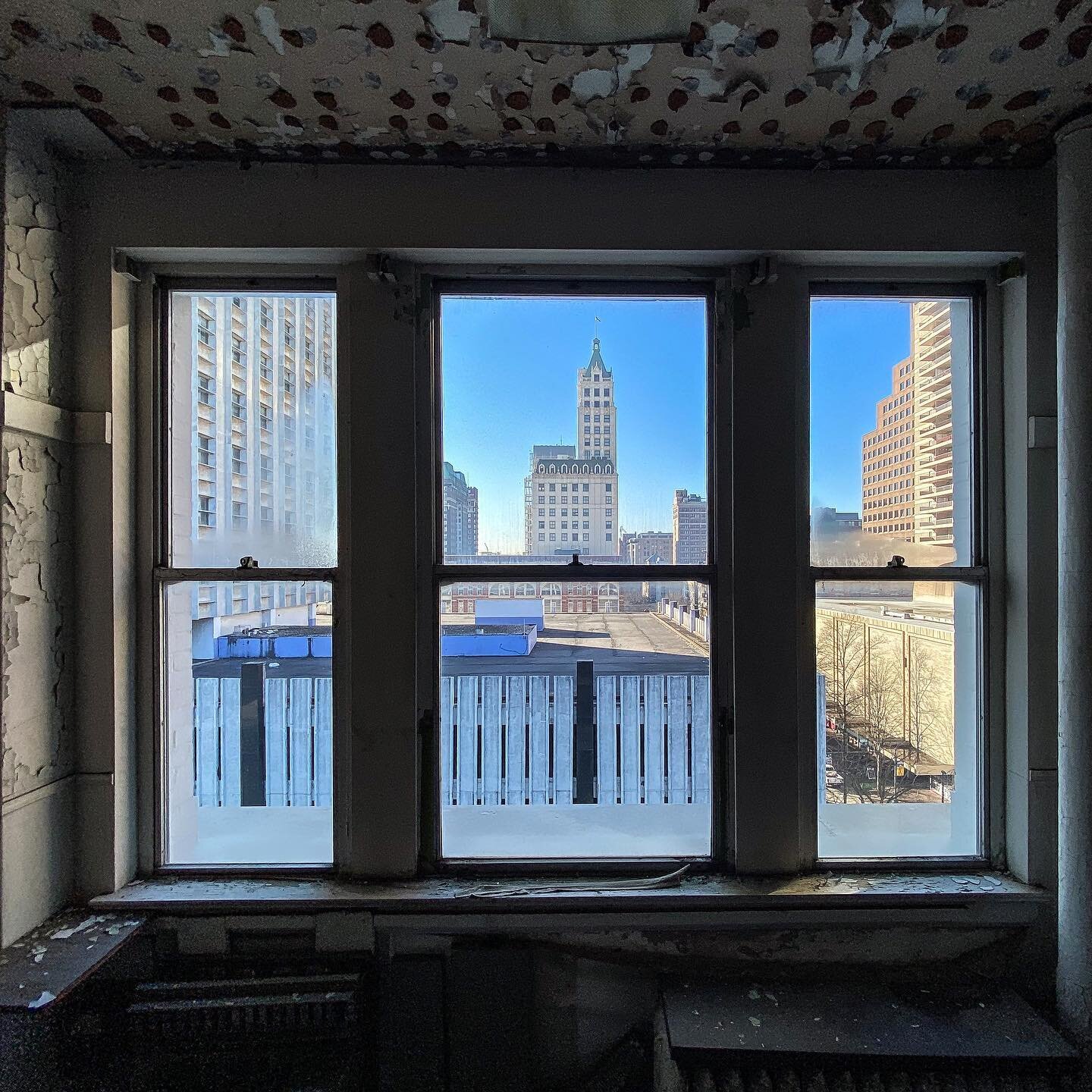 We love the opportunity to explore old buildings.  Look at this incredible urban view!