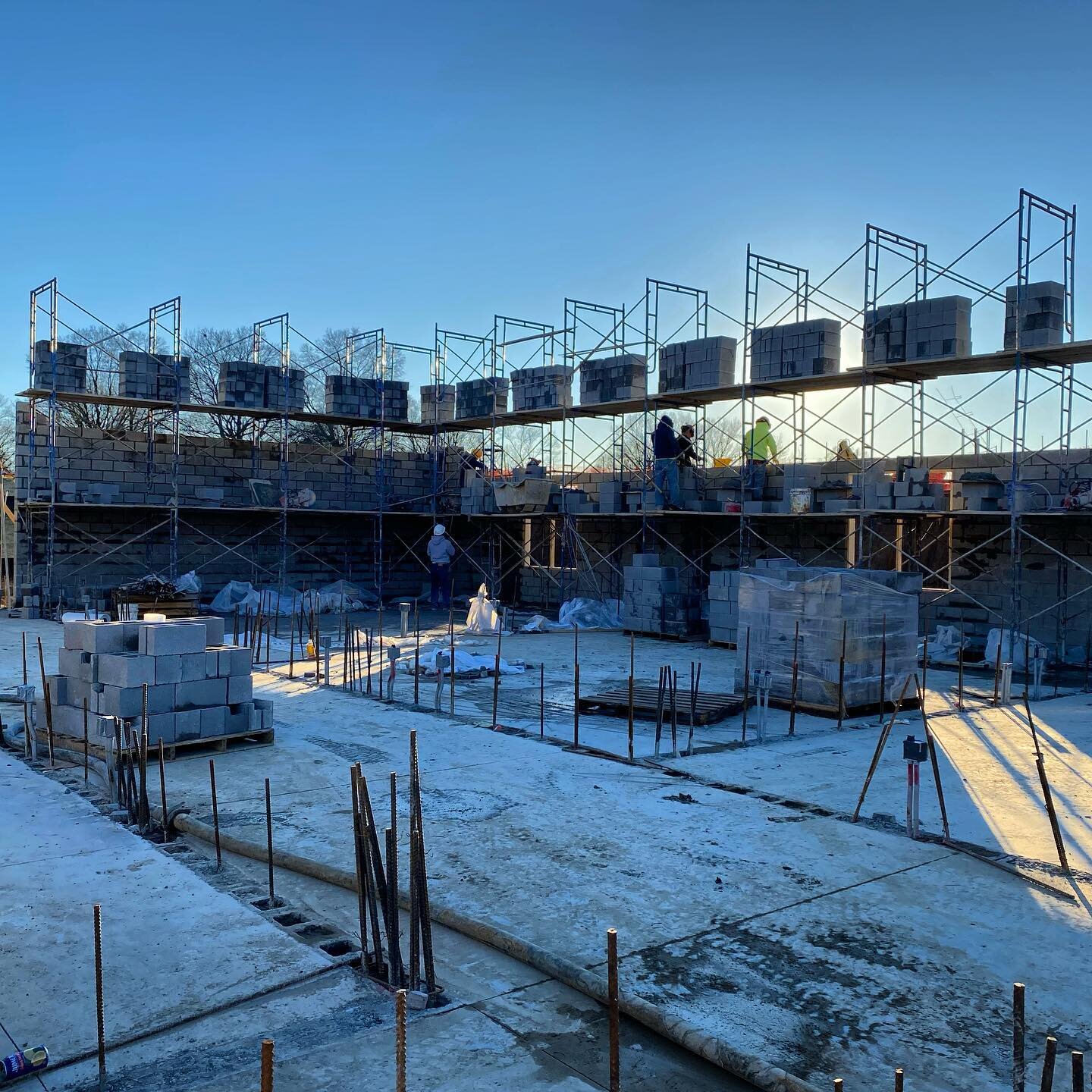 Progress on Jackson Elementary School during the break!  We often work on projects that require a small window of time to complete work due to typical operations of services.