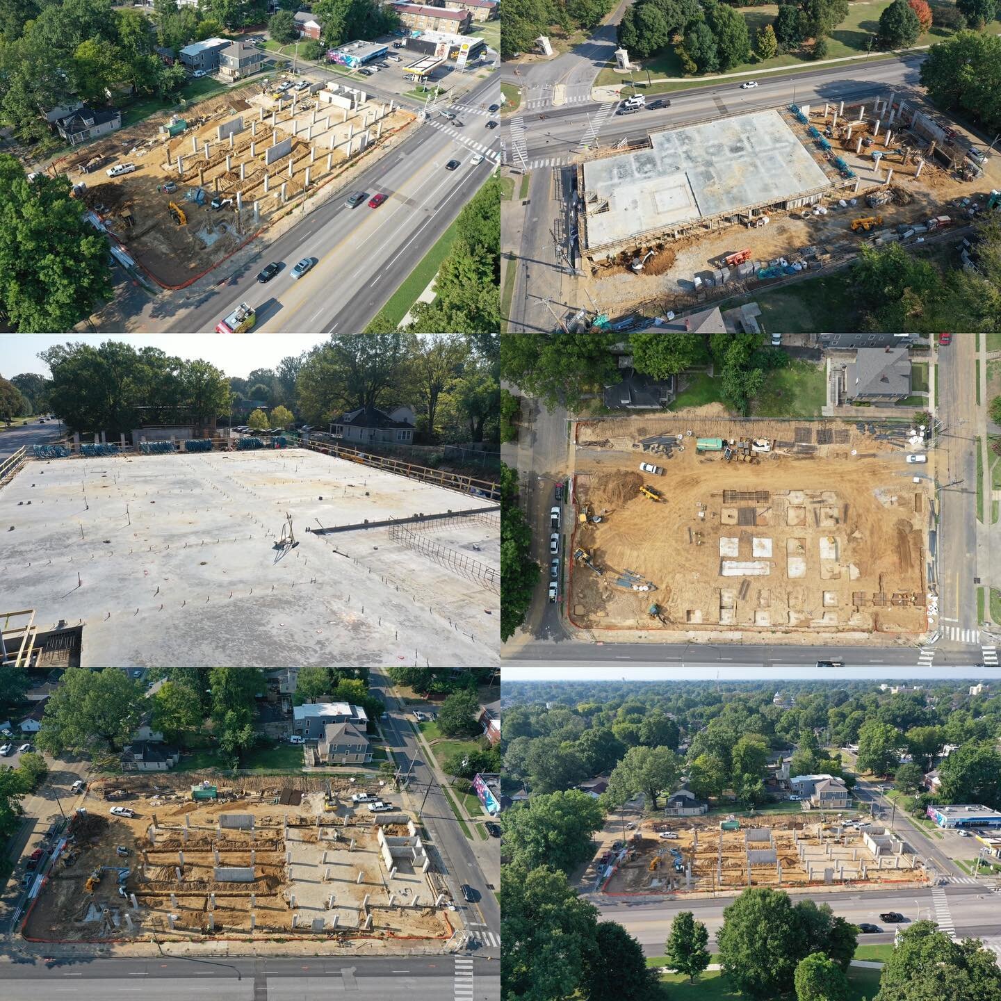 A portion of the post tension podium has been poured on Poplar Art Lofts in the midtown area of Memphis.  We look forward to seeing this one get finalized to provide an amazing location for future tenants!  Great job @mmc_builds on progress so far!