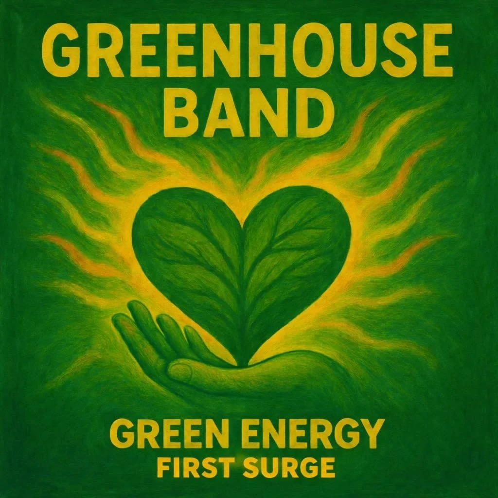 Game On!! 🎉 Today&rsquo;s the day! Greenhouse Band&rsquo;s album, &ldquo;Green Energy: First Surge,&rdquo; is out now! You can stream it on all major platforms or purchase directly from us at greenhouseband.com. We&rsquo;re so excited for you to hea