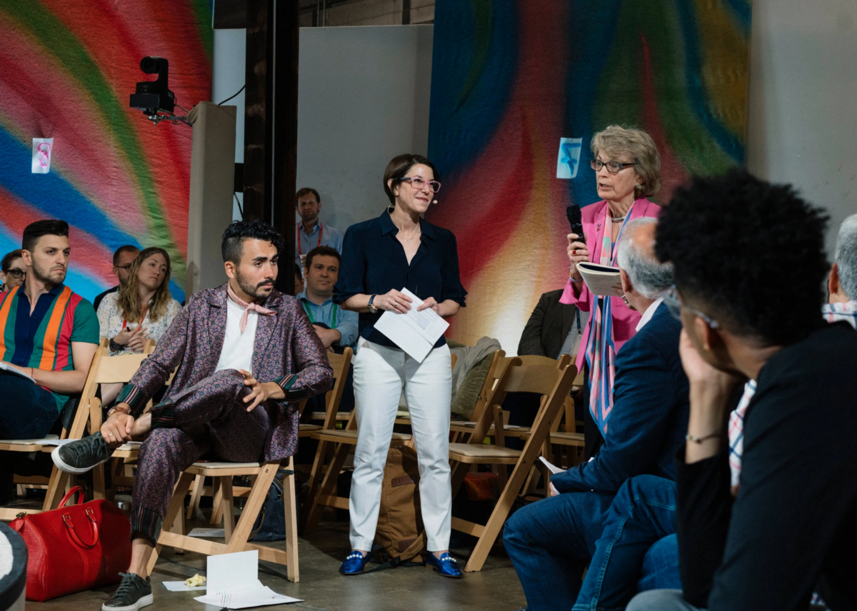 Photograph by Justin T. Gellerson for The New York Times in David Brooks’ column on #WeaveThePeople