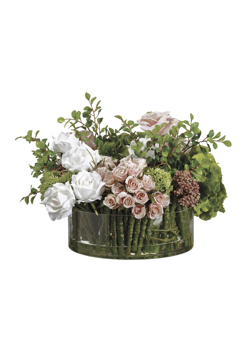 Rose and Seasonal Floral Arrangement