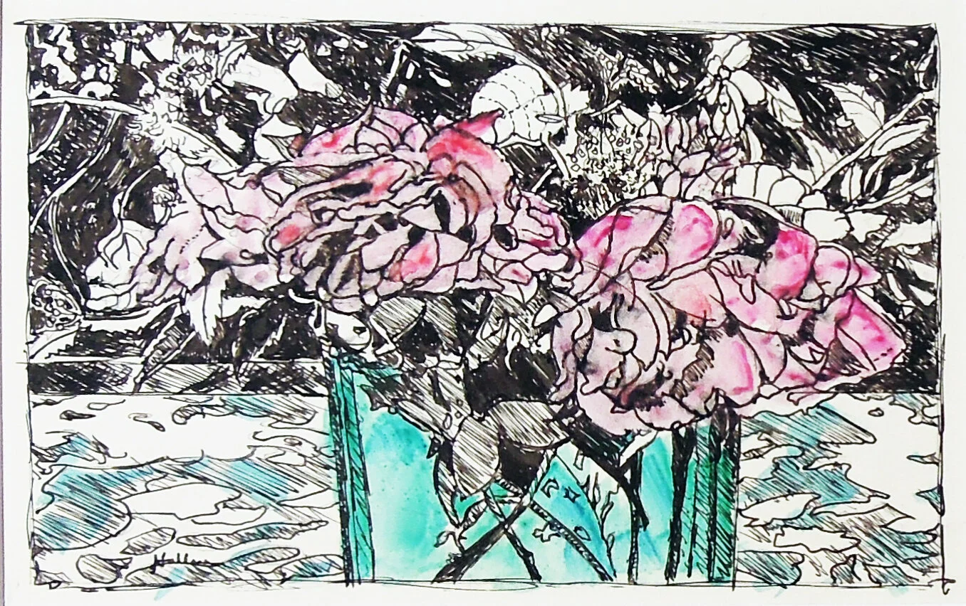 Beverly Hallam, Study for Ellie's Roses (2007)