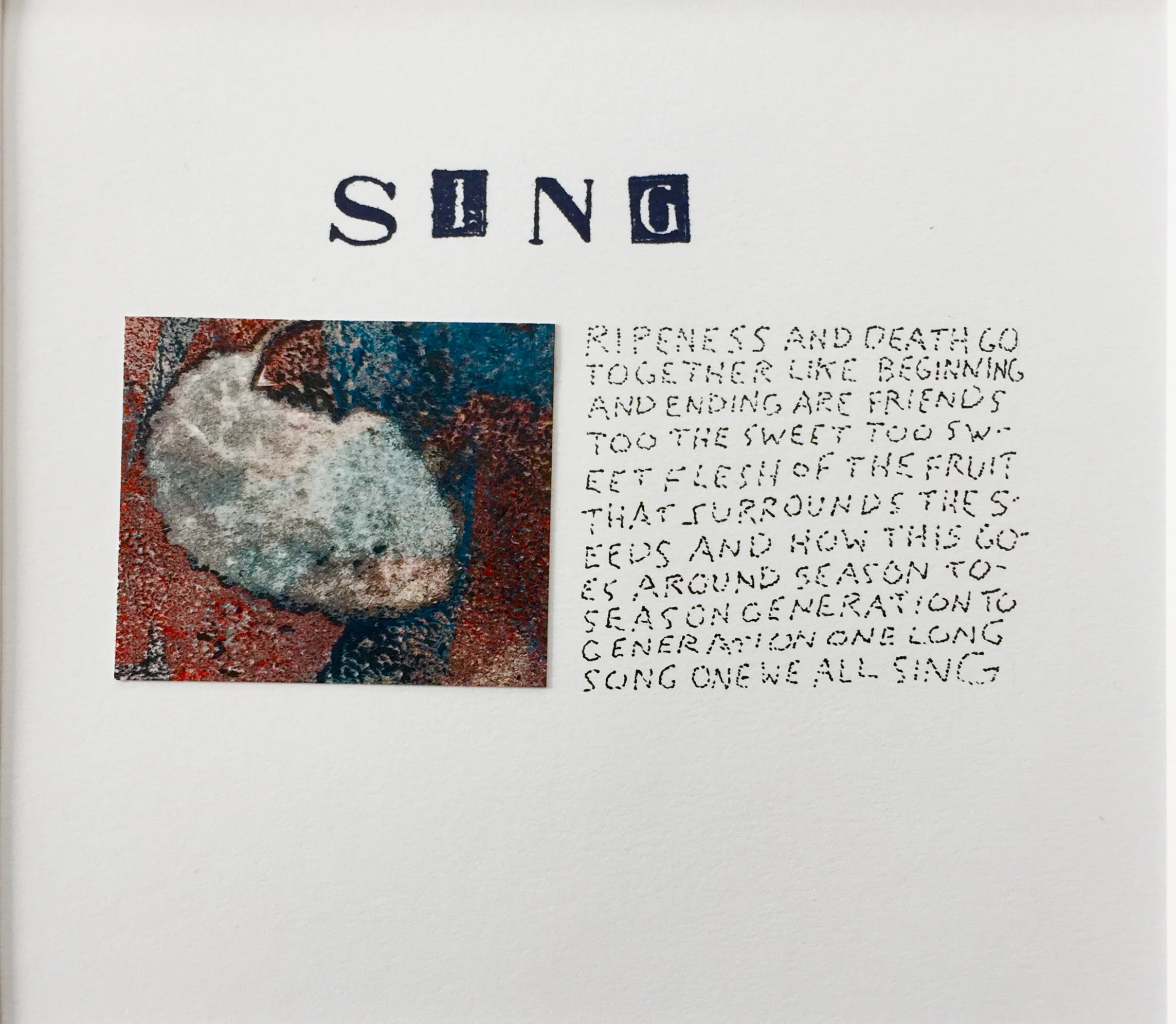 Susan Webster and Stuart Kestenbaum, Sing