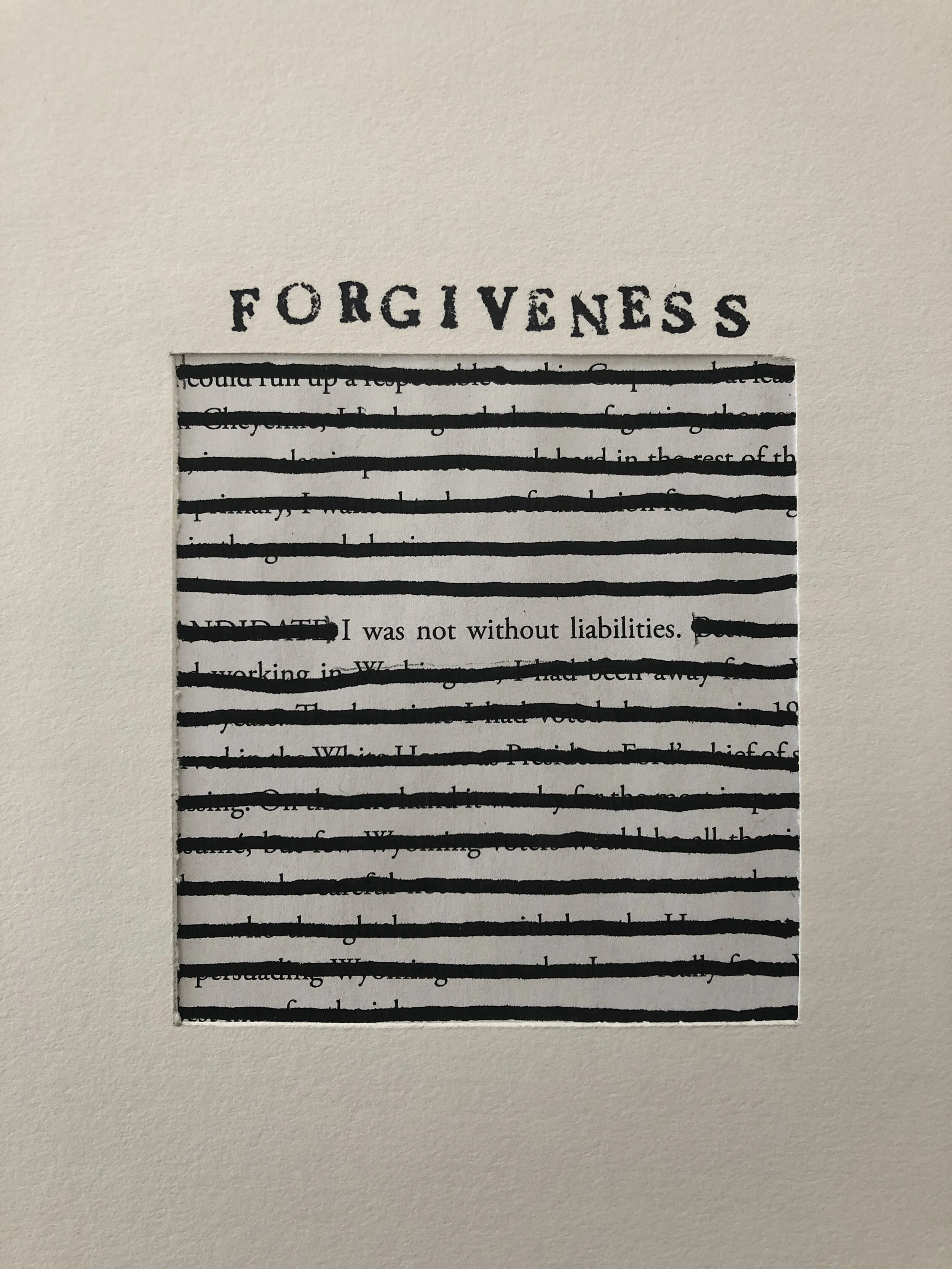 Stuart Kestenbaum, Forgiveness 