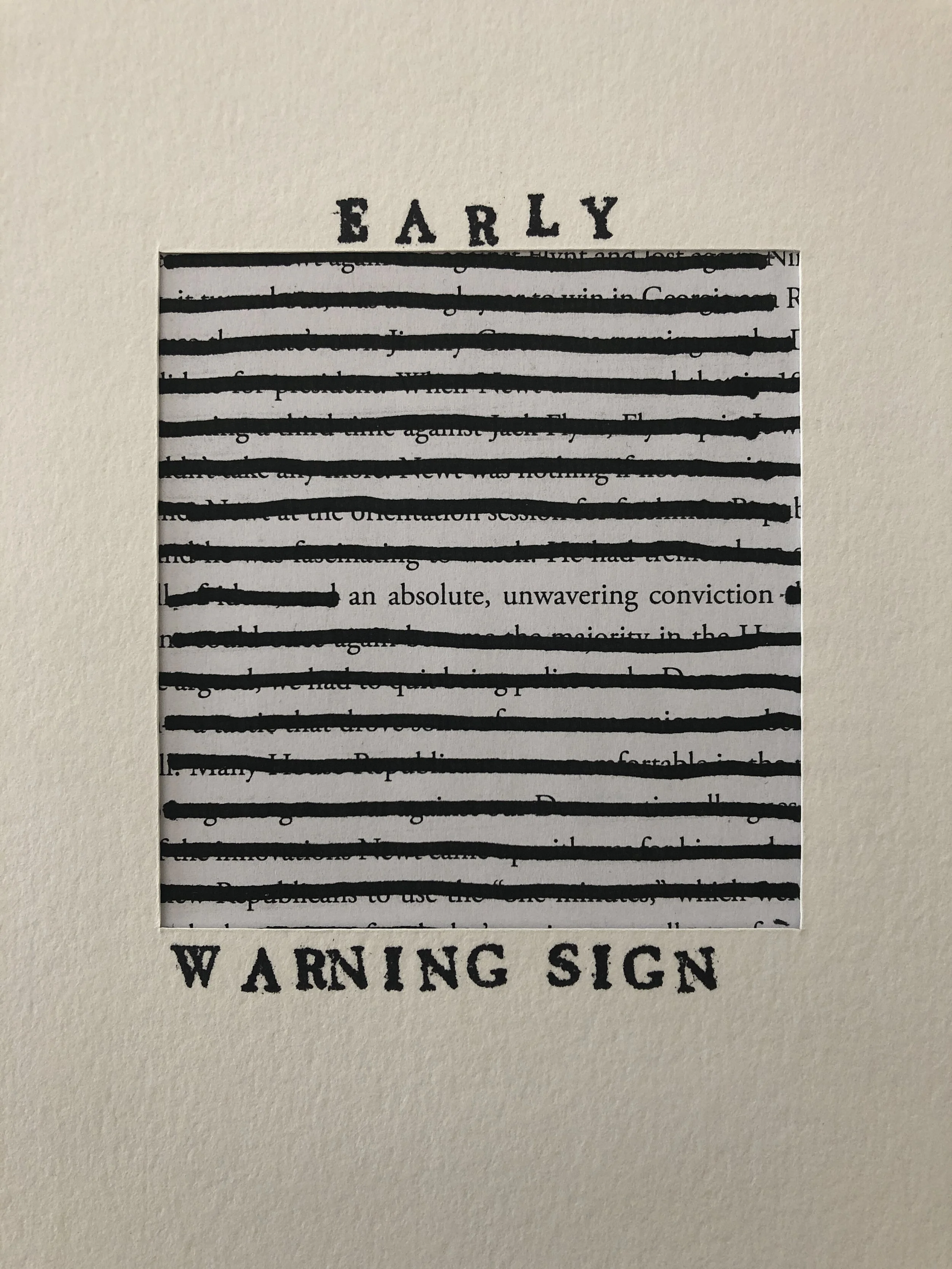 Stuart Kestenbaum, Early Warning Sign 
