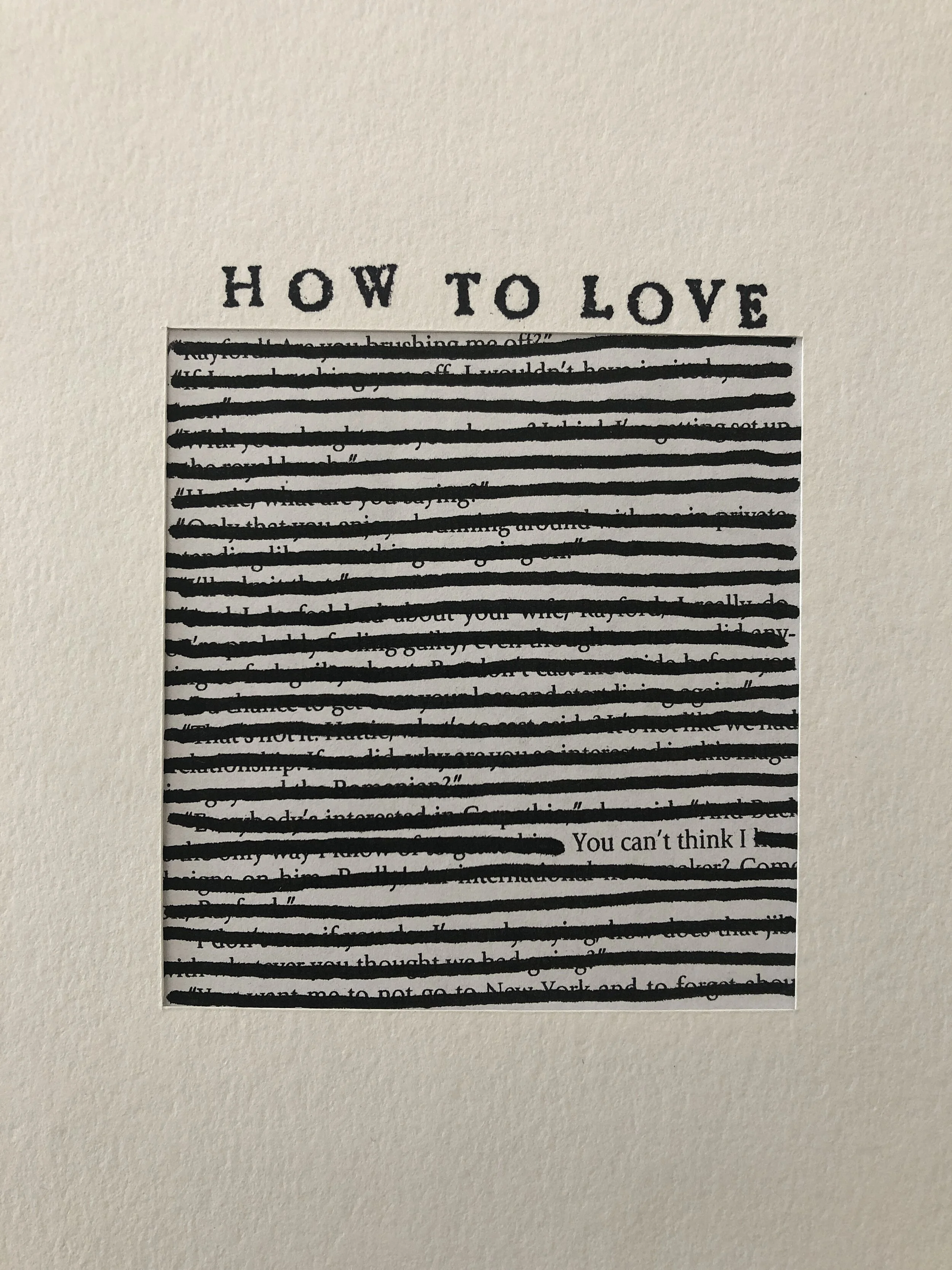 Stuart Kestenbaum, How to Love 