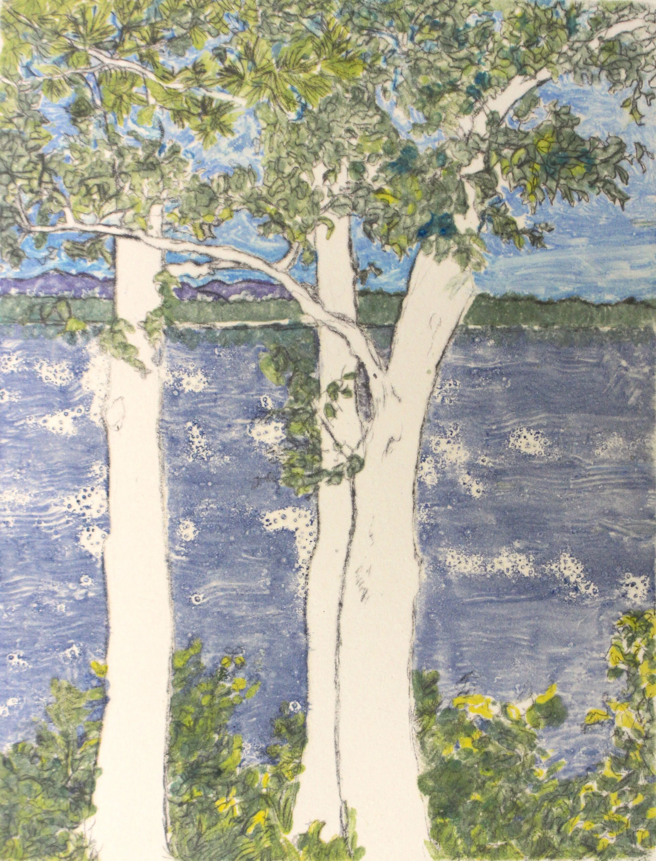 Kit Pike, Three Trees, Windy Day