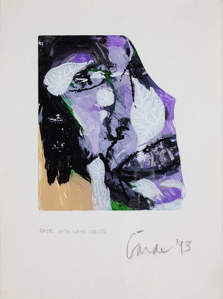 Face with White Leaves (1993)