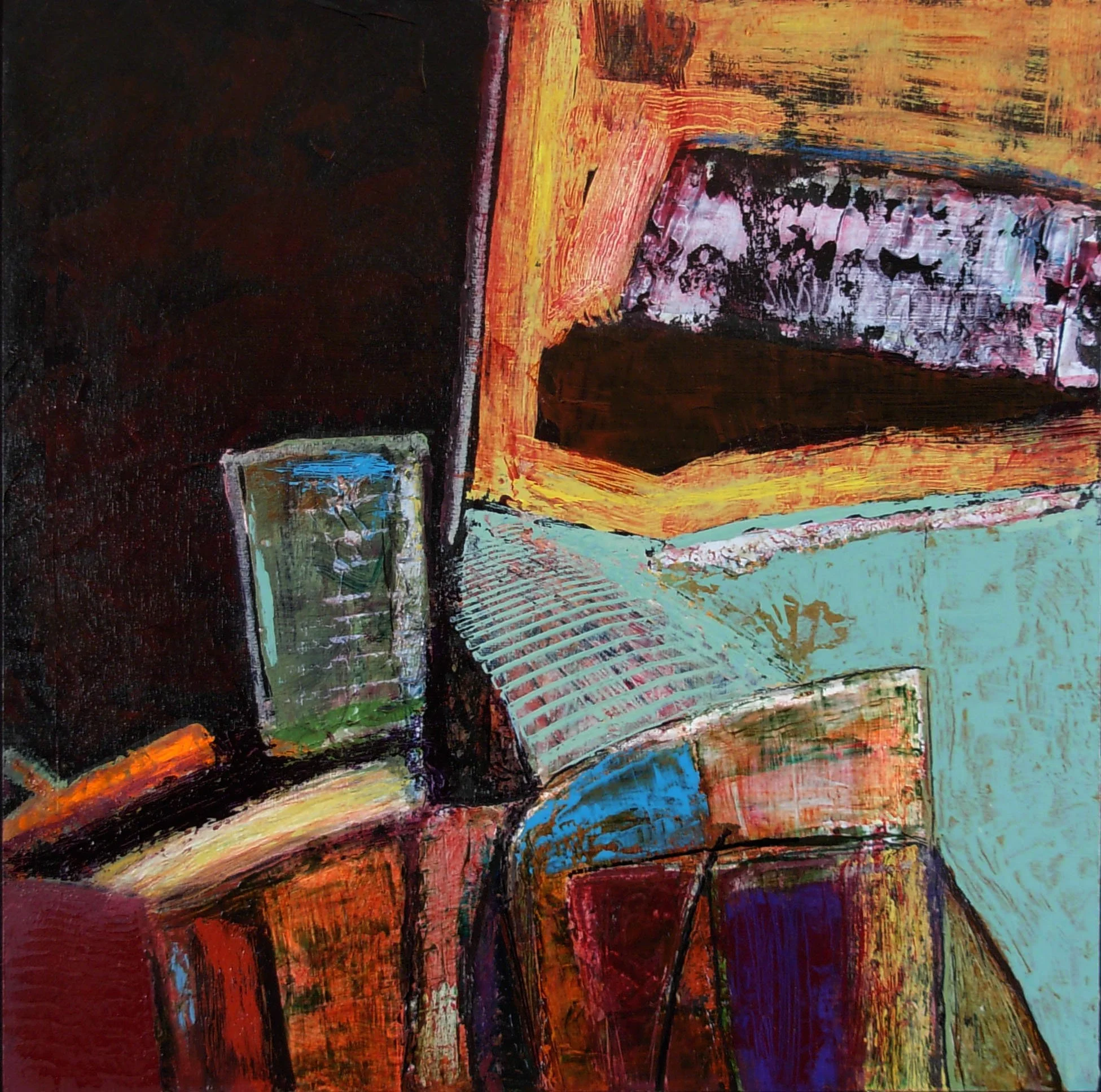 Untitled (black & robin’s egg) (2020)