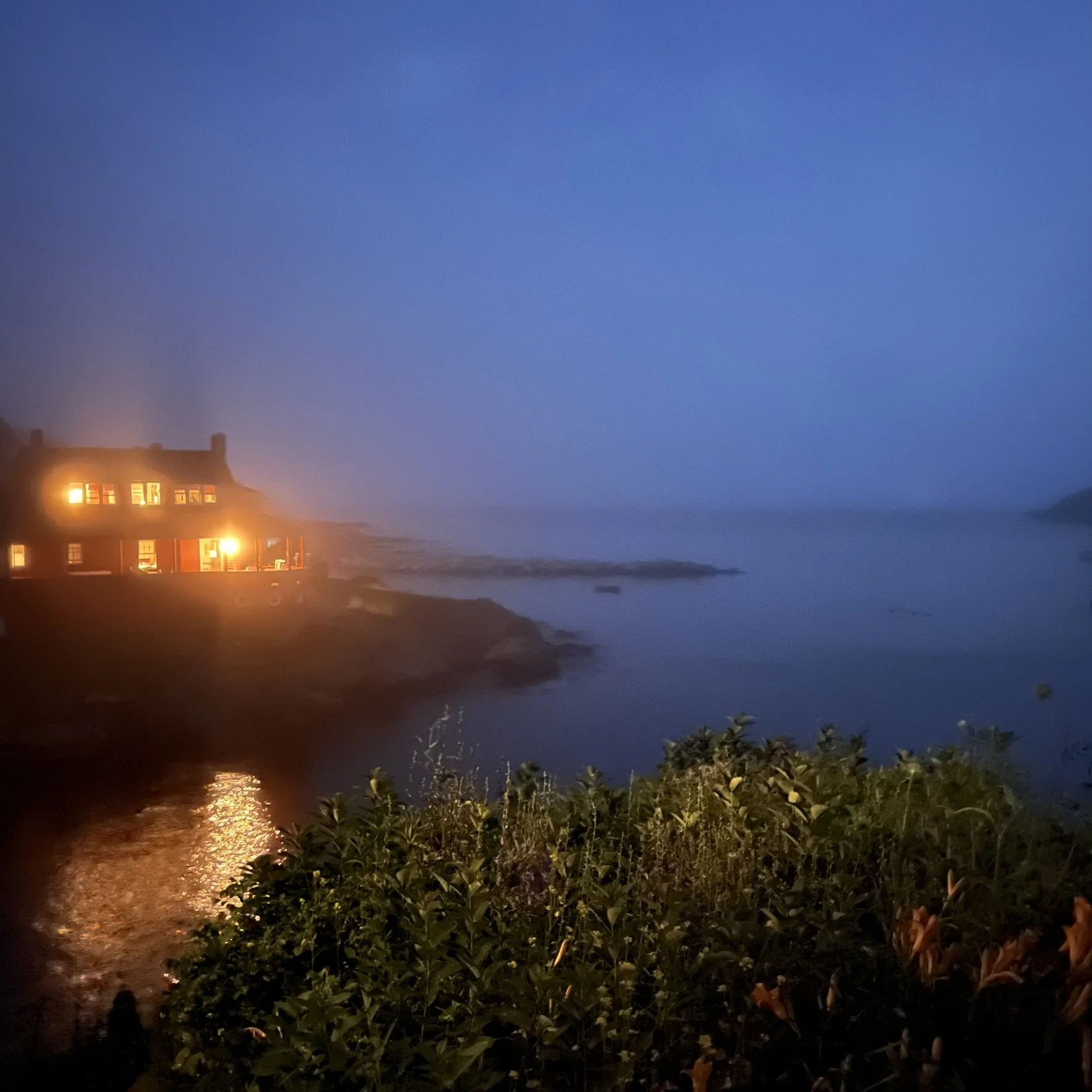 Kelli LK Haines, Red House at Night	