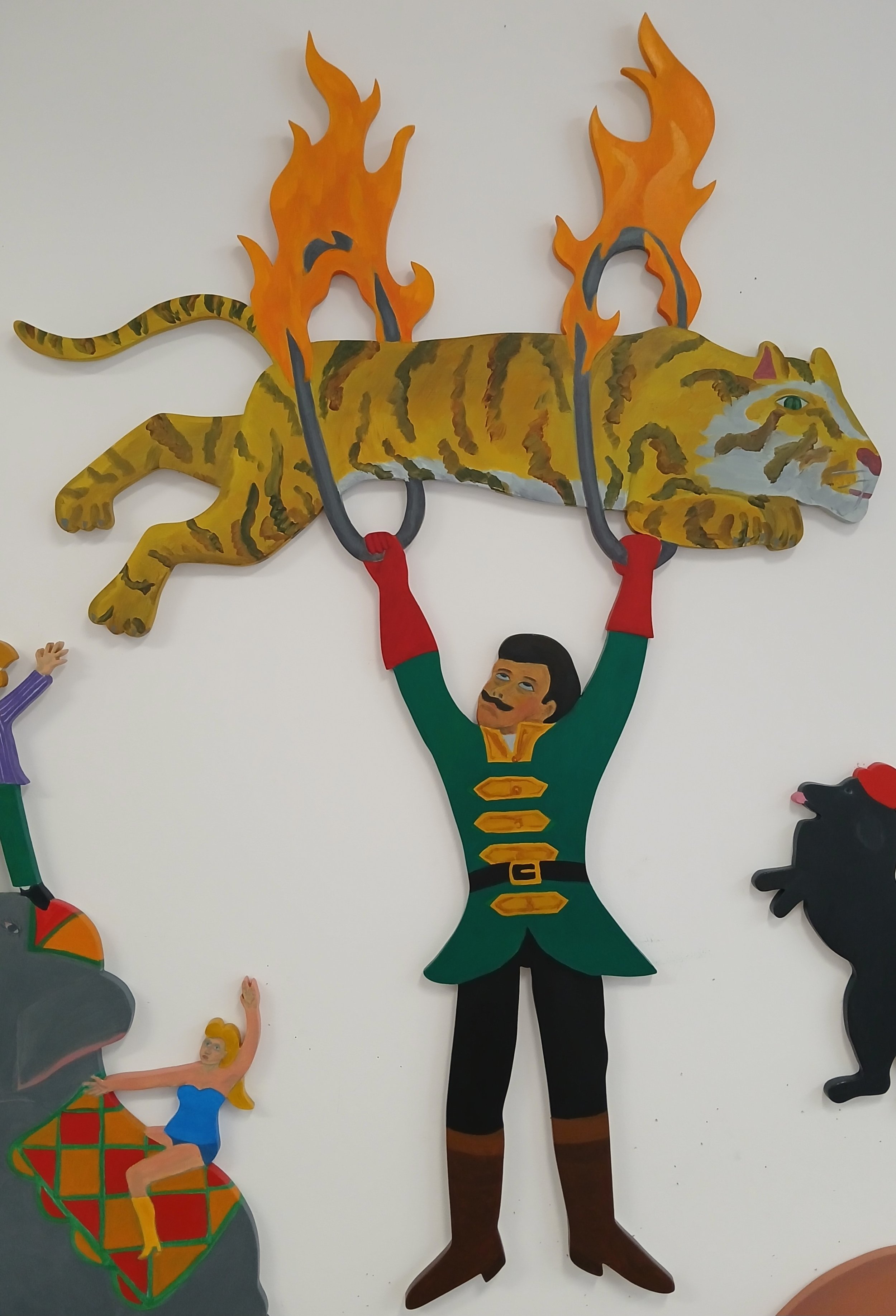 Tiger Leaping through Ring of Fire (2023)	 