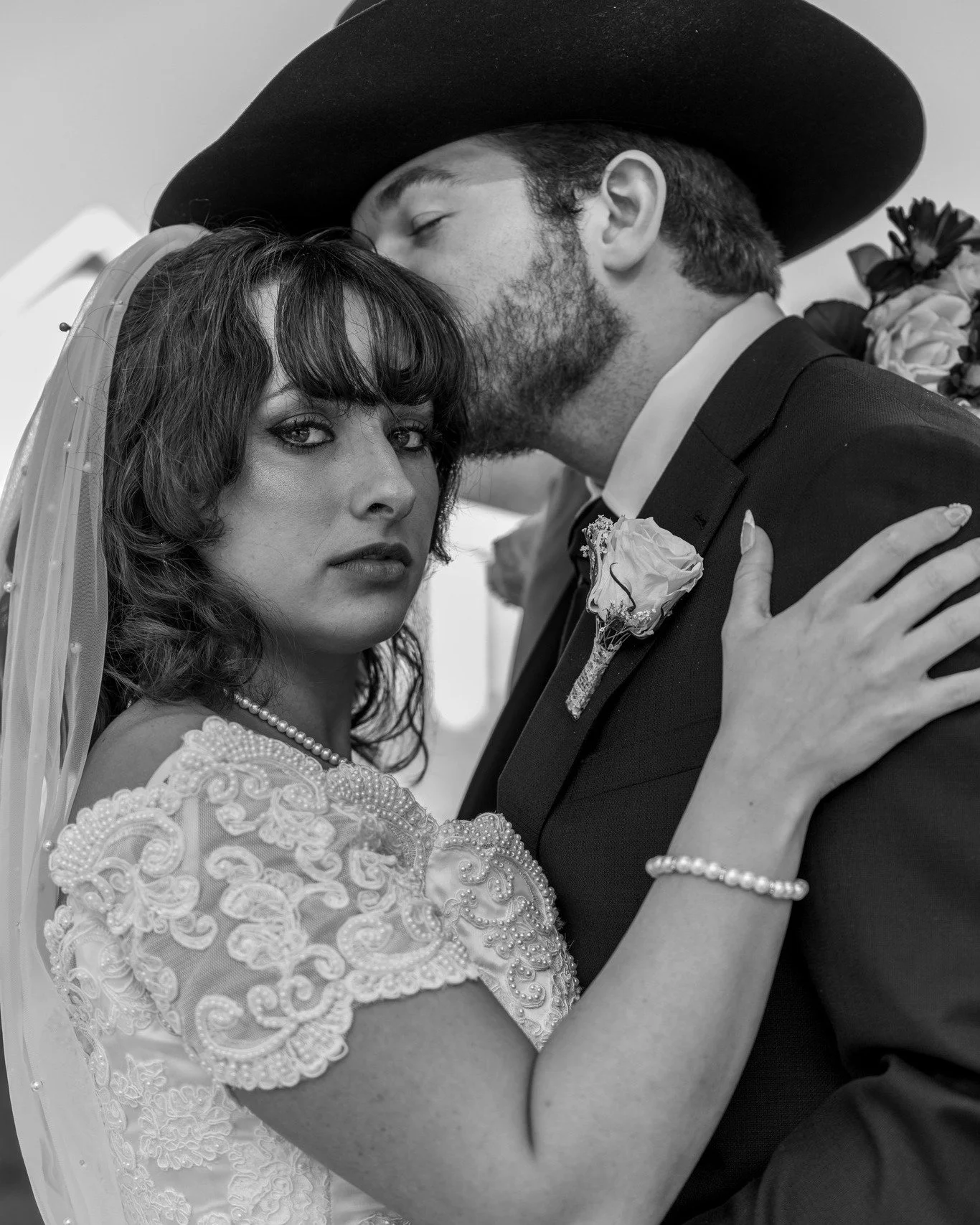 In love with these striking black and white shots of Sarah and Reis