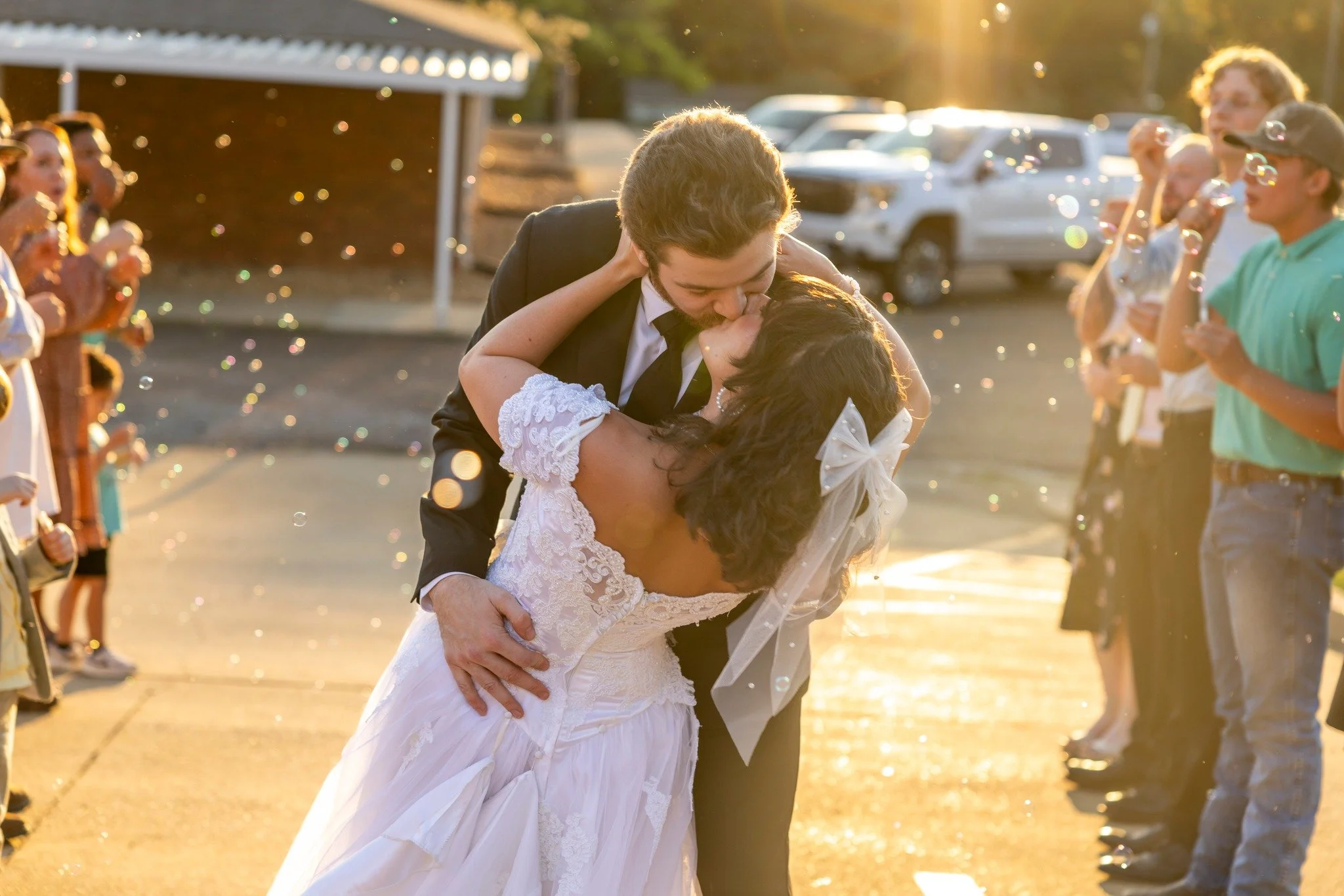 Sunset bubble send off? Perfection.