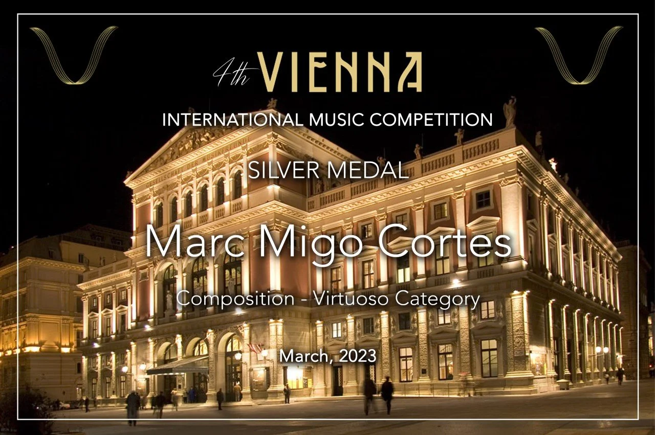 FANTASIA-LAMENT, FOR VIOLA AND PIANO, WINS CLASSIC PURE VIENA INTERNATIONAL COMPETITION SILVER MEDAL