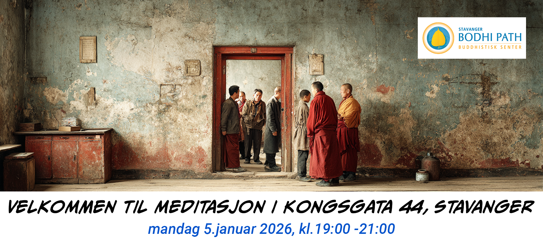  Meditasjon i Kongsgata 44 mandag 5. januar 2026