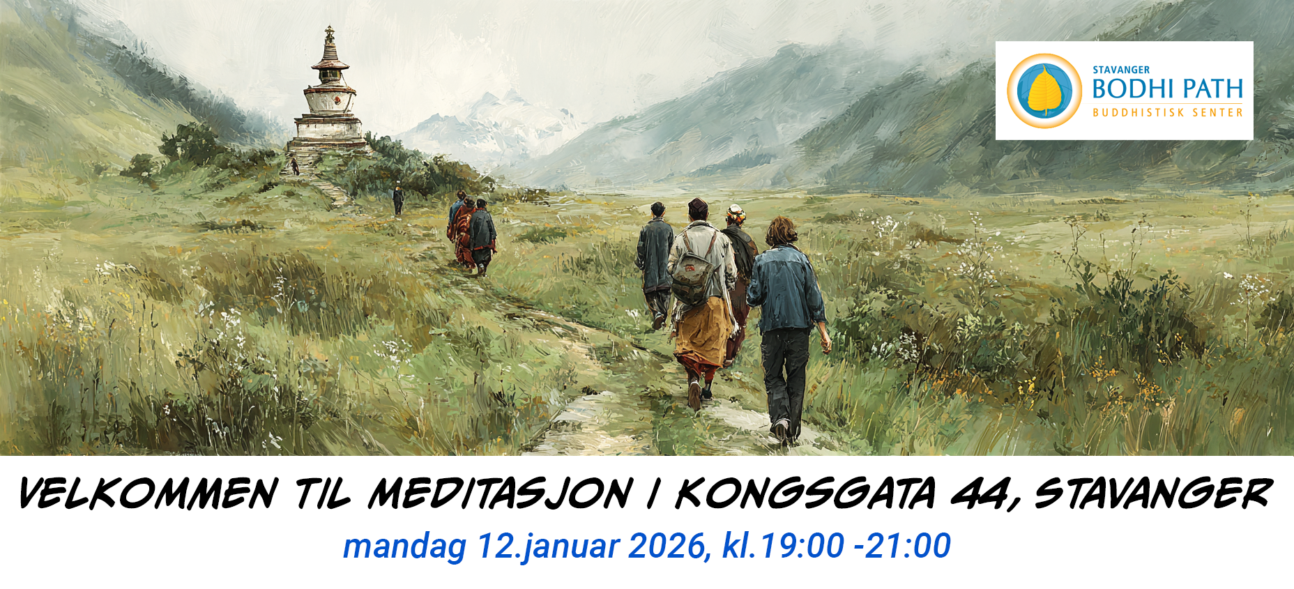  Meditasjon i Kongsgata 44 mandag 12. januar 2026 