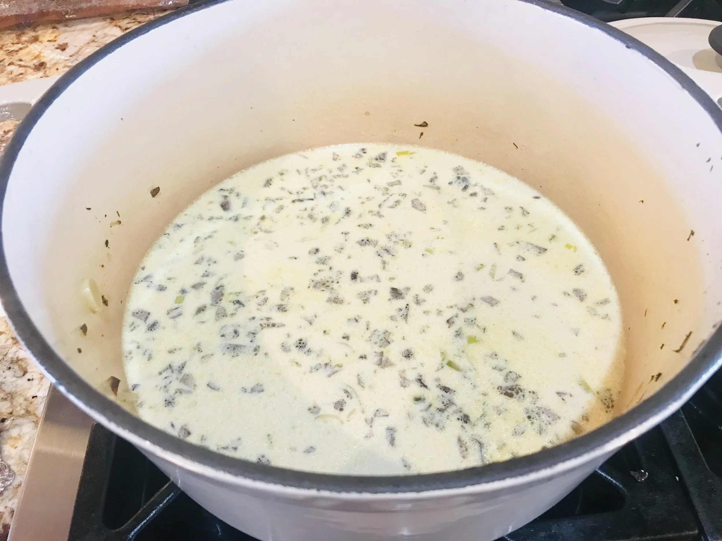 LEEK AND MUSHROOM SOUP