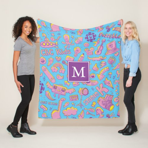    $89.40  Zazzle   Monogram Fleece Blanket / Couverture Polaire Monogramme 
