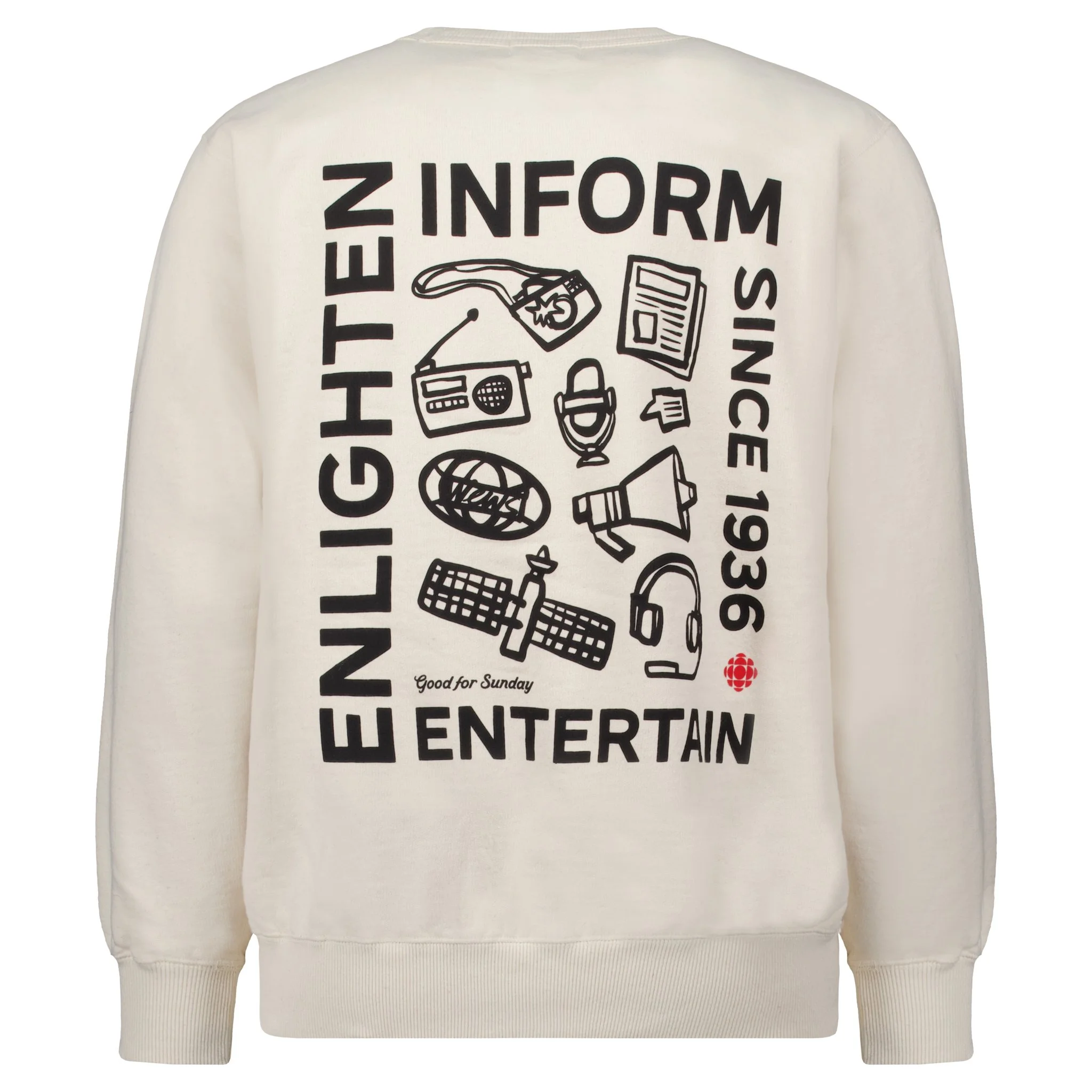    $120.00  Good For Sunday   Unisex Crewneck Sweatshirt / Sweat-shirt unisexe à col rond   Made in Canada / Fabriqué au Canada 