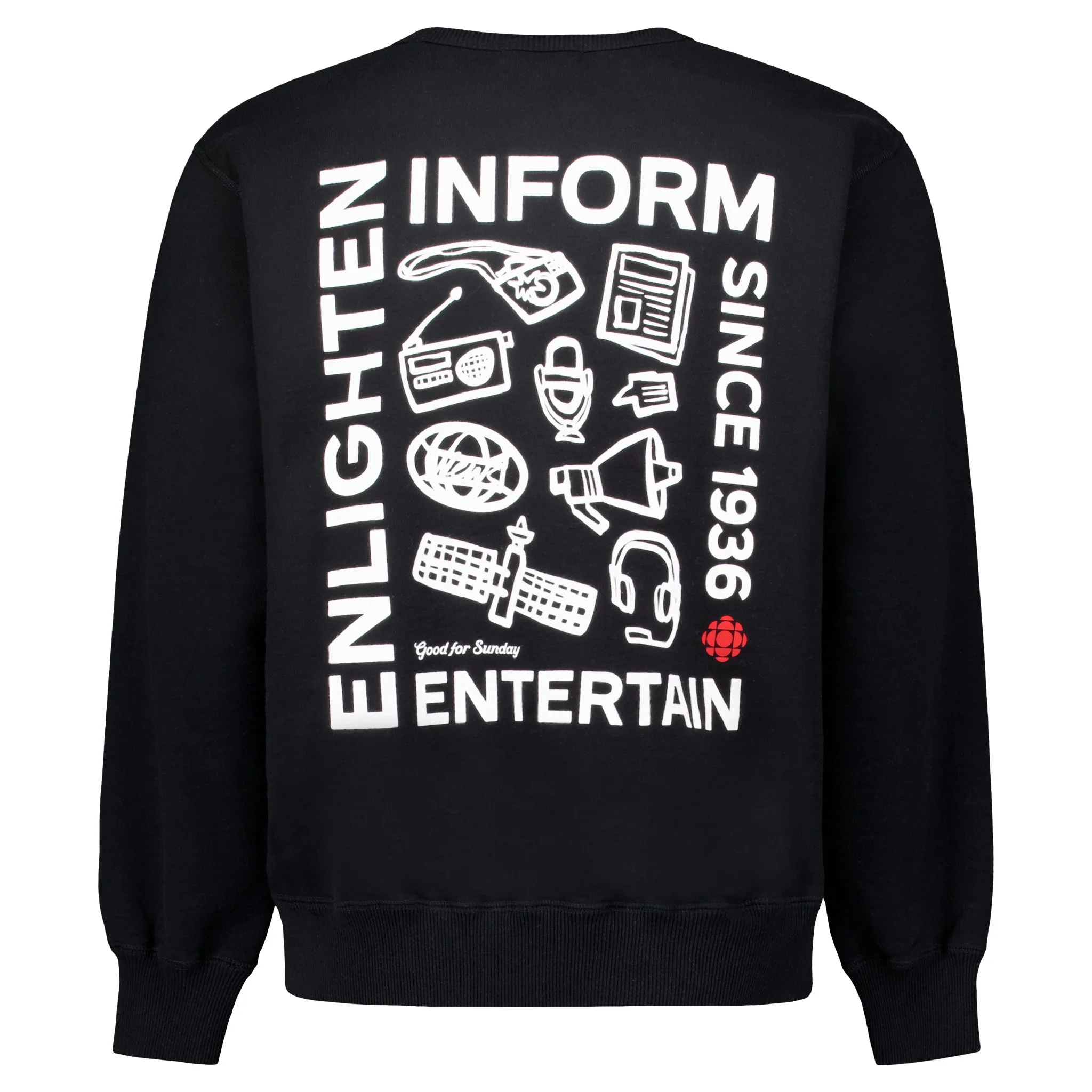   $120.00  Good For Sunday   Unisex Crewneck Sweatshirt / Sweat-shirt unisexe à col rond   Made in Canada / Fabriqué au Canada 