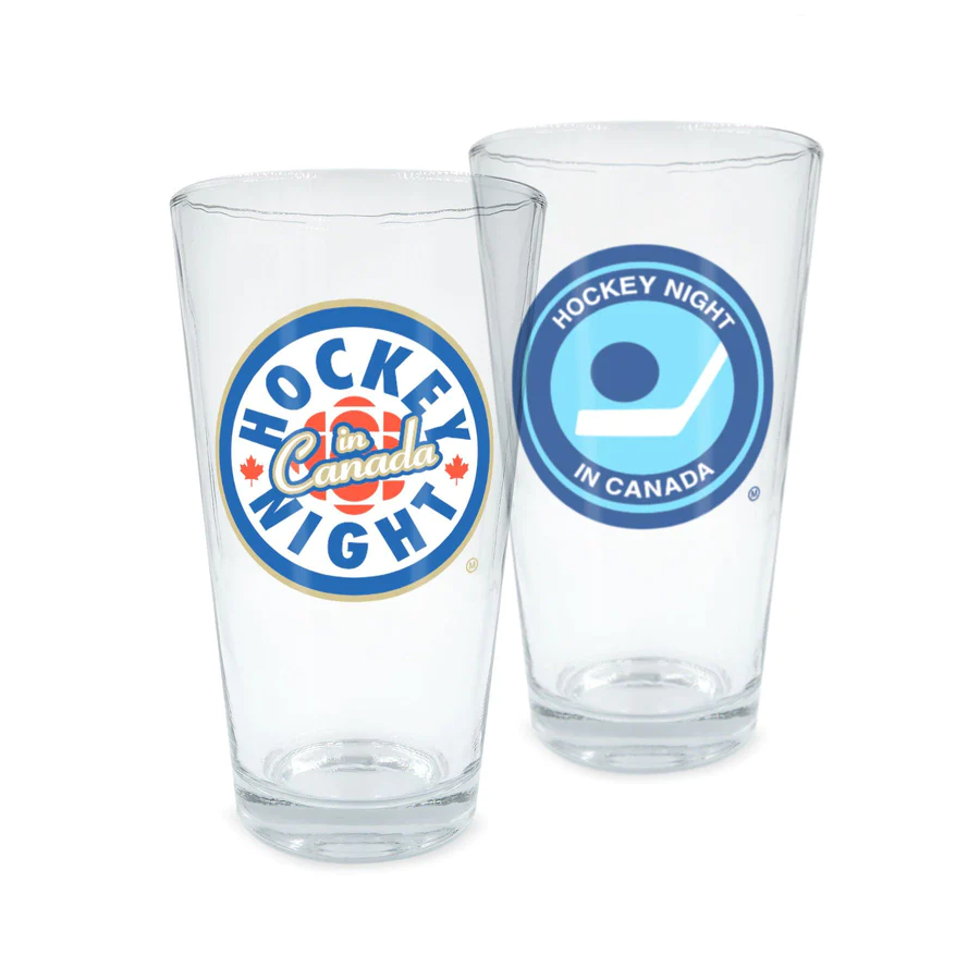    $29.99  Black Maple Trading Co.   Iconic Logos 16oz Glass Collection (set of 2) / Collection de verres Iconic Logos 16oz (ensemble de 2) 