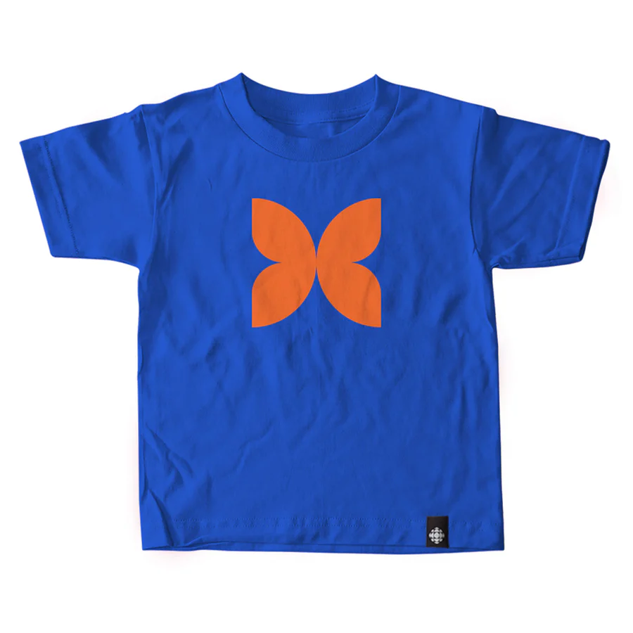    $24.99  Black Maple Trading Co.   T-shirt jeunesse papillon de Radio-Canada / Radio-Canada Butterfly Youth T-Shirt 
